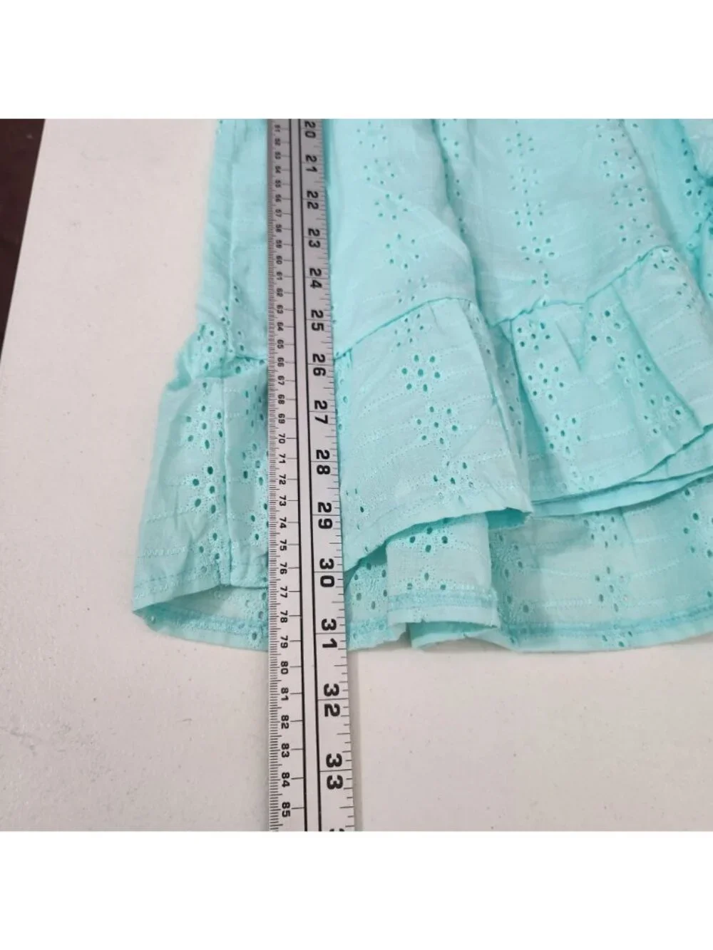 BCBG Girls Turquoise Ice Eyelet And Lace Dress New Size 14 New